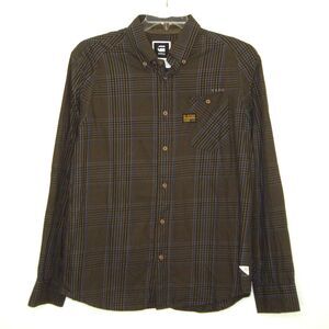 G-STAR Raw Mens New Arizona Rifle Plaid Long Sleeve Shirt Size XL